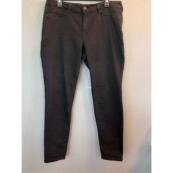 Black Jessica Simpson Jeans‎ Size 32 Kiss Me Super Skinny VGUC - Picture 1 of 8